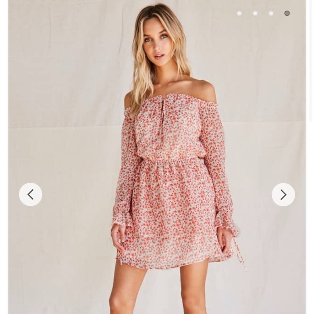 Rose printed dress